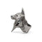 Bague Loup Origami (Acier)